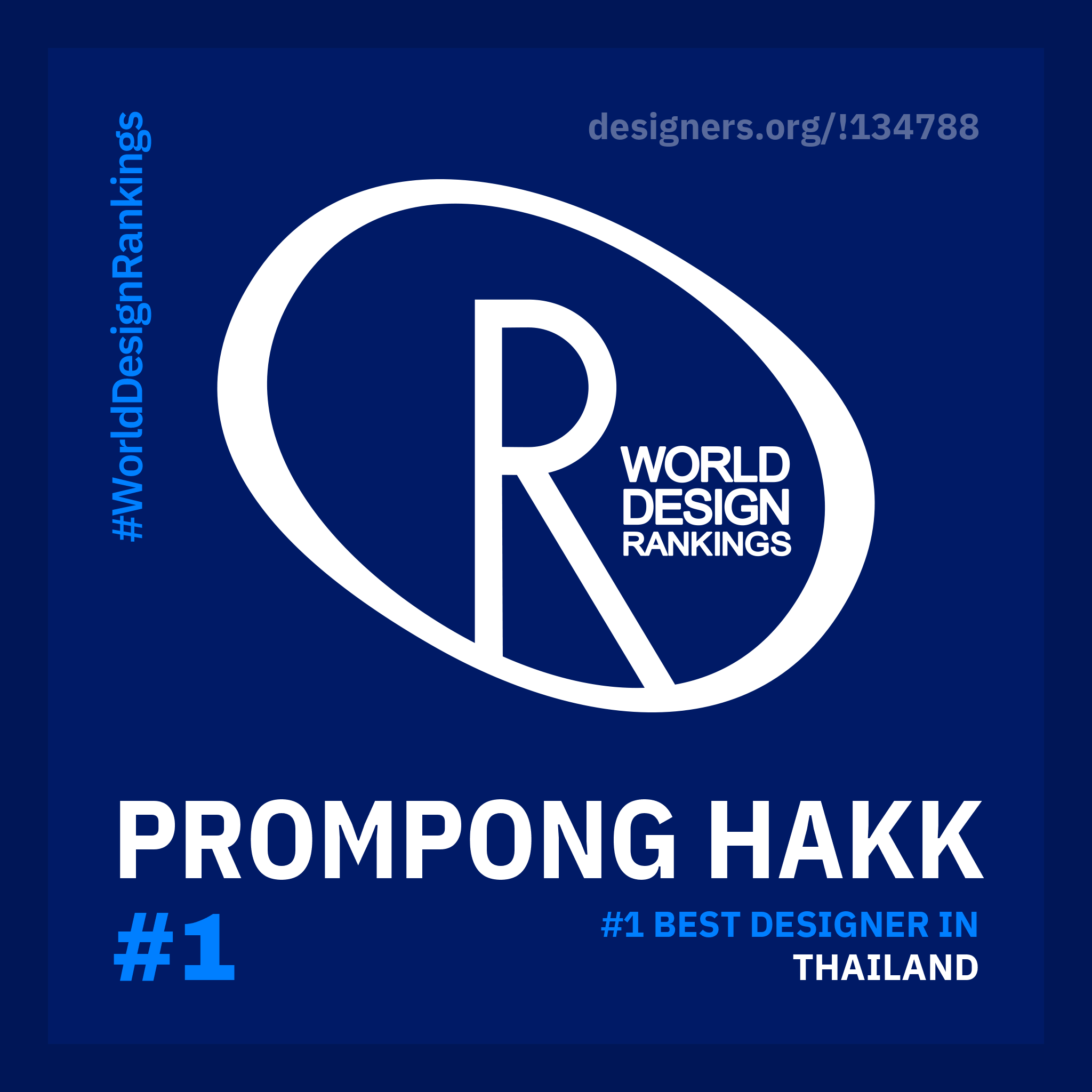 World Design Ranking by Country Prompong Hakk #1 Thailand