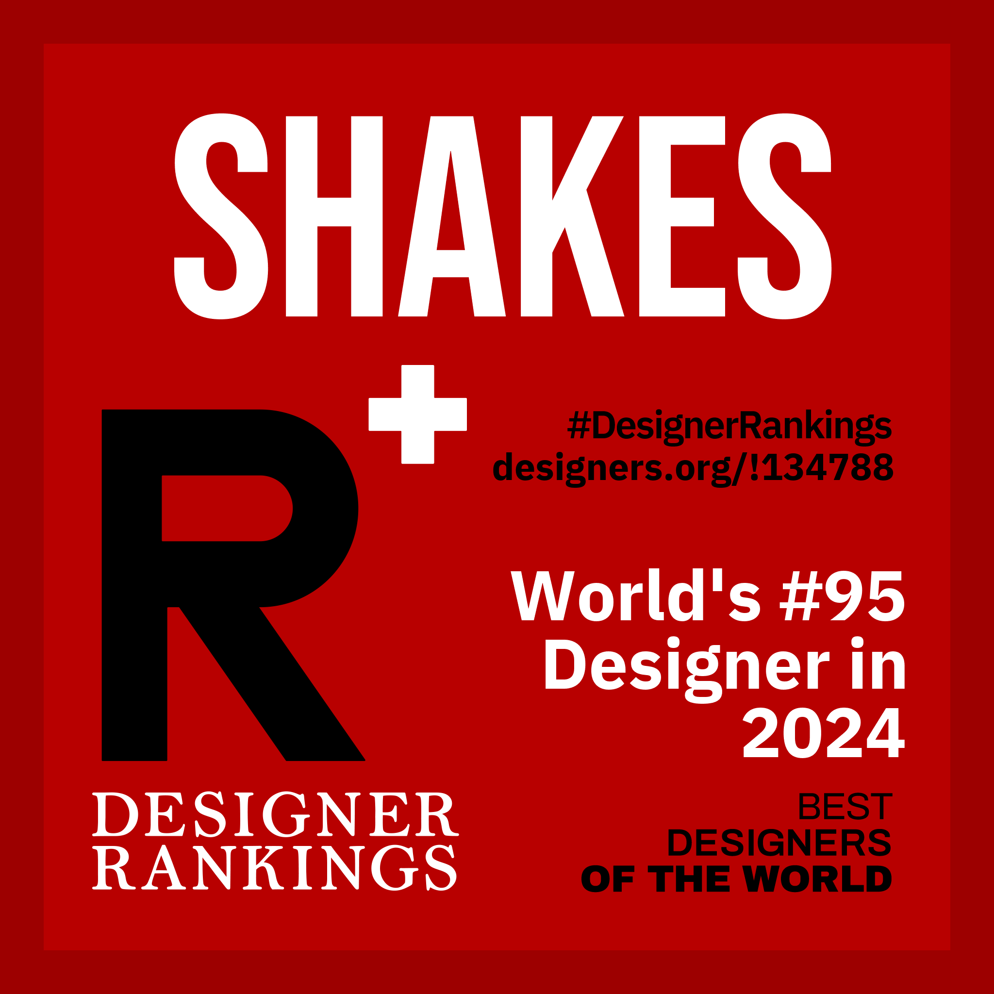 World Design Ranking Certificate for Prompong Hakk #95