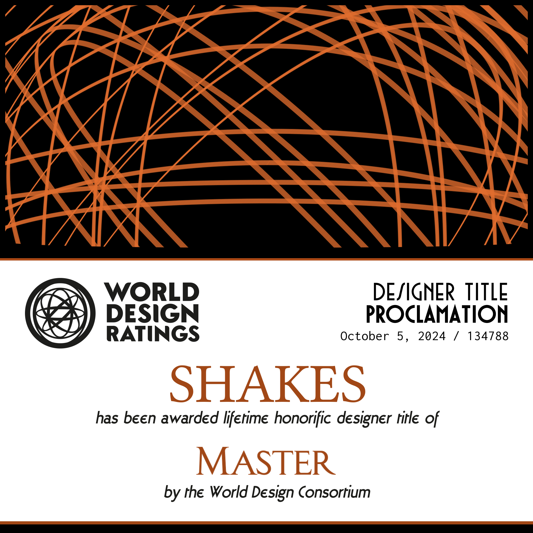 World Design Ratings Prompong Hakk, Master